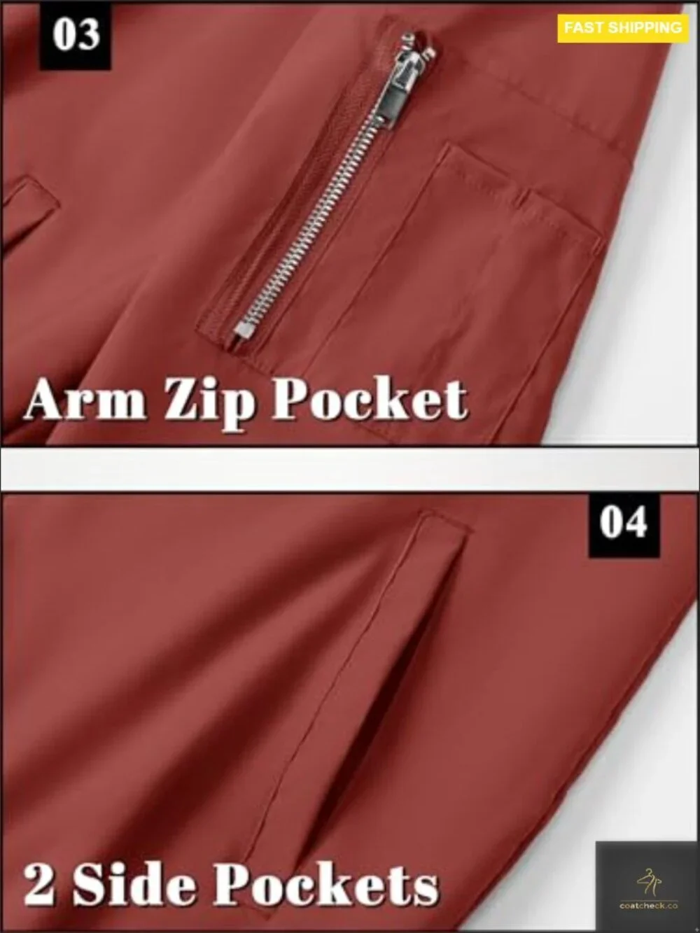 Lightweight Bomber Jacket Zip Up Casual Spring Fall Windbreaker with Pockets